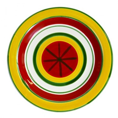 Ceramic Round Plate desimone pottery Procida PTPR Ceramic Round Plate desimone pottery Procida PTPR